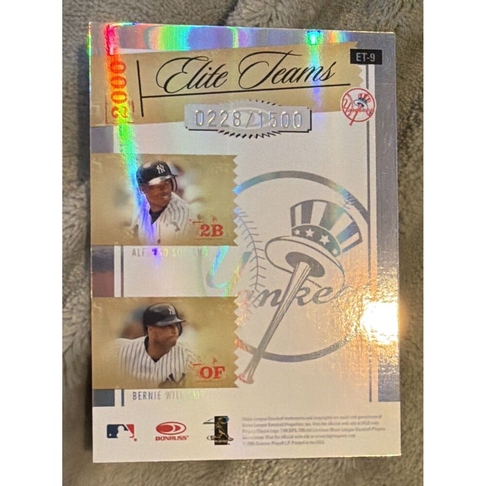 2005 Donruss Elite - Elite Teams Roger Clemens, Alfonso Soriano, Bernie Williams